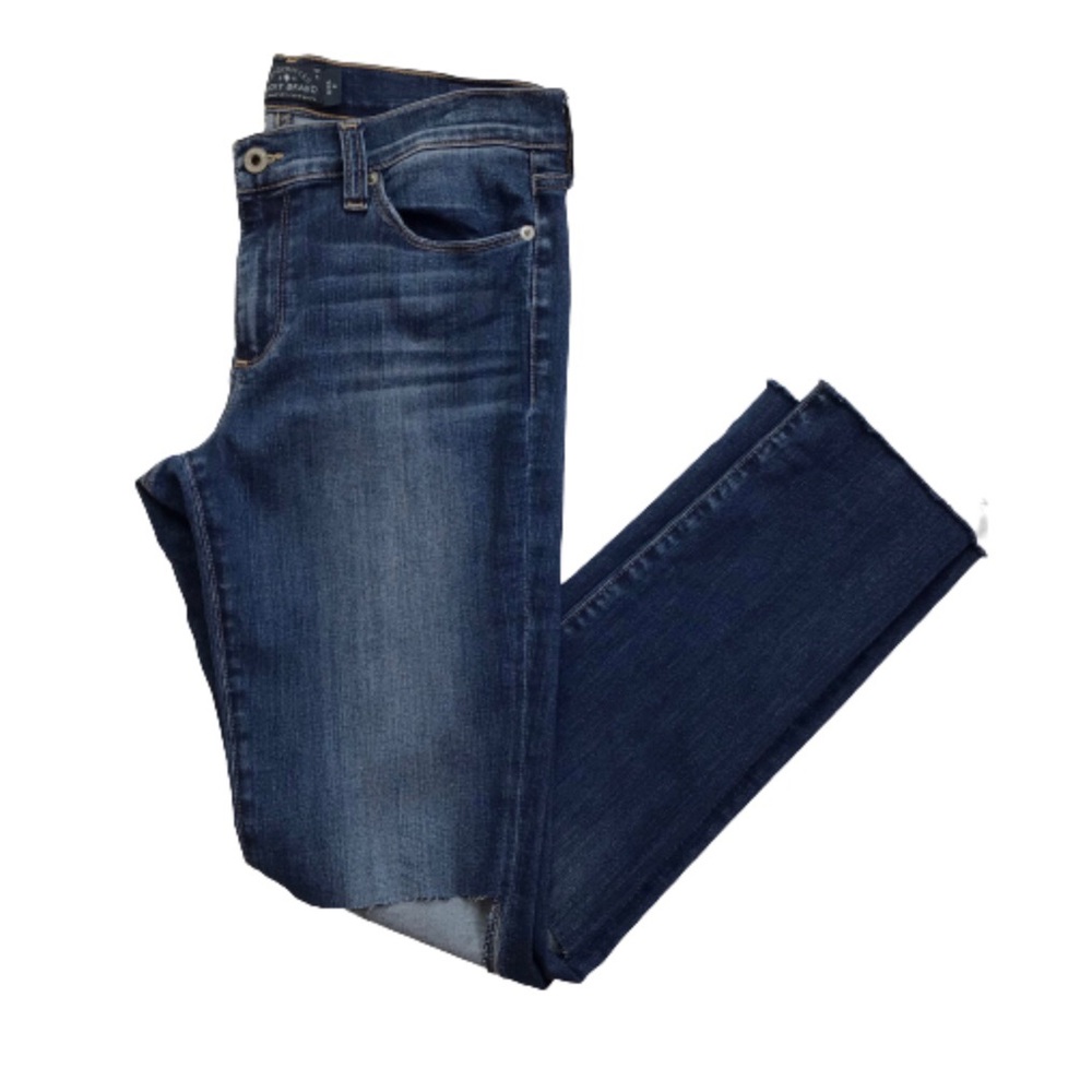 Lucky Brand Custom Straight Sweet Distressed Busted Knee Mid Rise 29